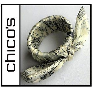 NEW Chico's Silk Cuff Scarf Bracelet